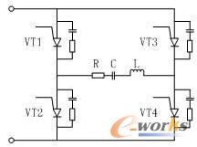 串聯(lián)諧振逆變電路結構