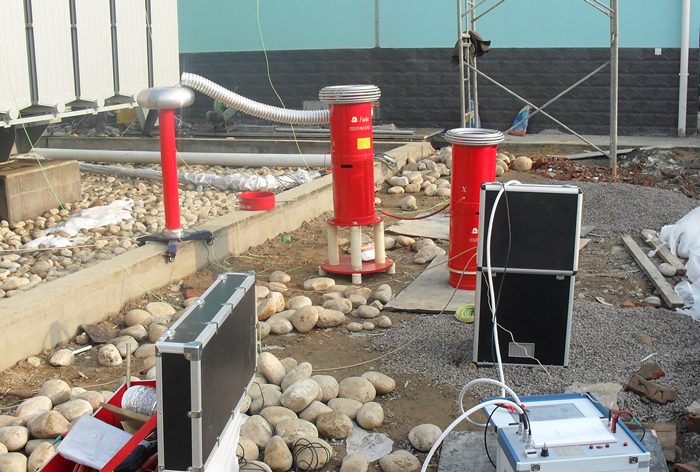 變頻串聯(lián)諧振的現場(chǎng)接線(xiàn)圖 變頻串聯(lián)諧振的現場(chǎng)接線(xiàn)圖