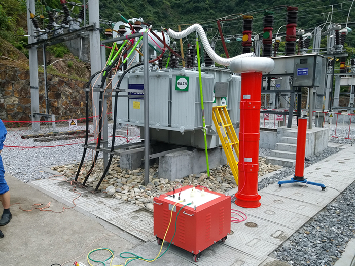 變頻串聯(lián)諧振的現場(chǎng)接線(xiàn)圖 變頻串聯(lián)諧振的現場(chǎng)接線(xiàn)圖