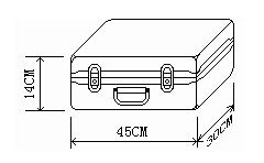 便攜式三相電能質(zhì)量分析儀外箱尺寸圖 便攜式三相電能質(zhì)量分析儀外箱尺寸圖